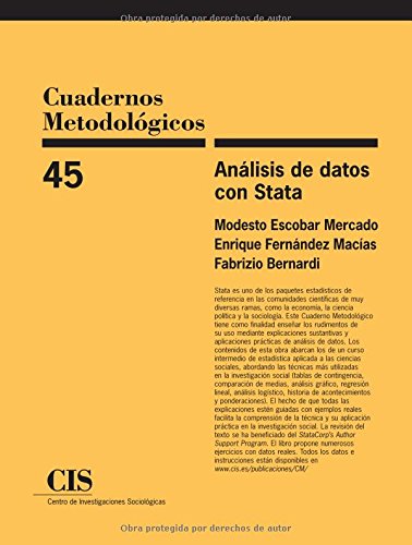 9788474764833: Anlisis De Datos Con Stata: 45 (Cuadernos Metodolgicos)