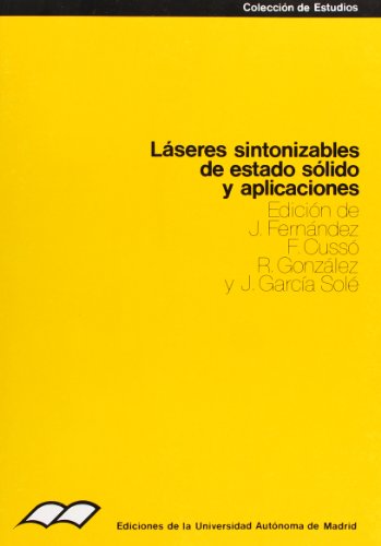 Imagen de archivo de Lseres sintonizables de estado slido y aplicaciones a la venta por Zilis Select Books