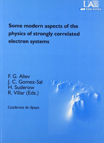 9788474777802: Some modern aspects of the physics of strongly correlated electron systems