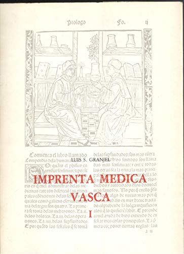 Stock image for IMPRENTA MEDICA VASCA, I [ENCUADERNADO AL REVES] for sale by Prtico [Portico]