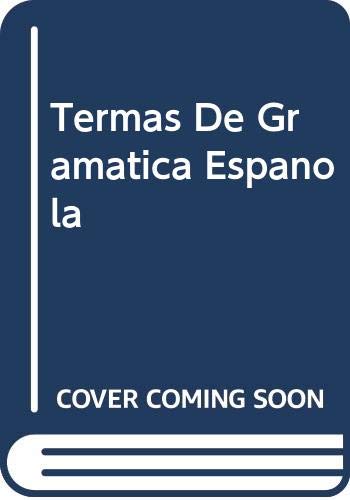 Imagen de archivo de Termas De Gramatica Espanola a la venta por AwesomeBooks