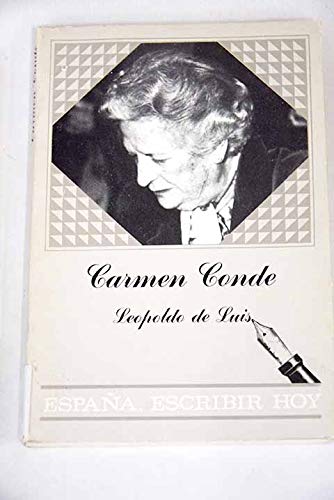 9788474832600: Carmen Conde (Espana, escribir hoy) (Spanish Edition)