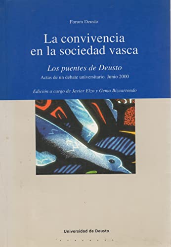 Stock image for La convivencia en la sociedad vasca Vol. I (Forum Deusto, Band 15) for sale by medimops