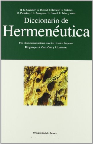 Diccionario de HermenÃ©utica (FilosofÃ­a) (Spanish Edition) (9788474859171) by Hans-Georg Gadamer