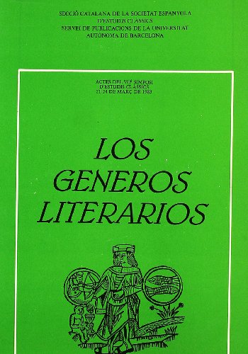 Stock image for LOS GENEROS LITERARIOS. ACTES DEL VIIE SIMPOSI D'ESTUDIS CLASSICS 21-24 DE MAR DE 1983 for sale by Prtico [Portico]