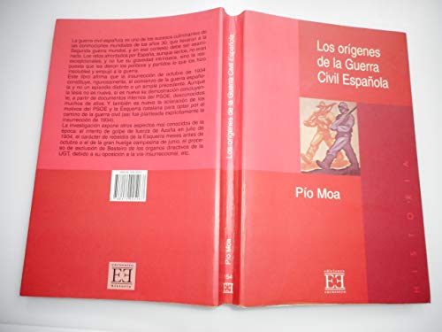 9788474905267: Los Origenes De La Guerra Civil Espanola/ The Origins Of the Spain Civil War