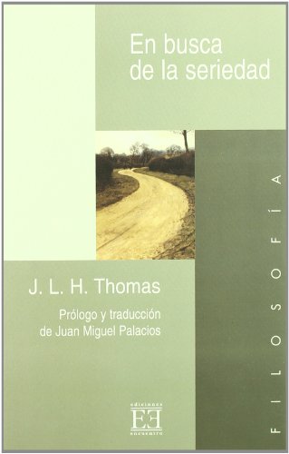 Stock image for En busca de la seriedad cuadernos filosficos for sale by Librera Prez Galds