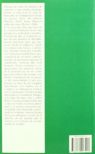 Stock image for Poemas De Exilio, De Soledad Y De Oracio/ Exile Poems, Of Solitude and Prayer: Edicion De Milagros Arizmendi (Spanish Edition) for sale by austin books and more