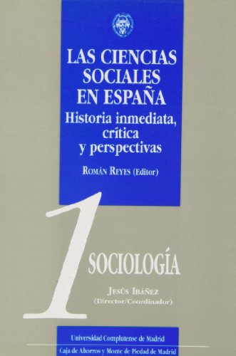 Beispielbild fr Ciencias Sociales en Espaa. 01. Sociologa zum Verkauf von Hamelyn