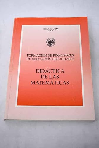 Imagen de archivo de Formacin de profesores de educacin secundaria. Didctica de las matemticas. a la venta por Elefante de los Libros