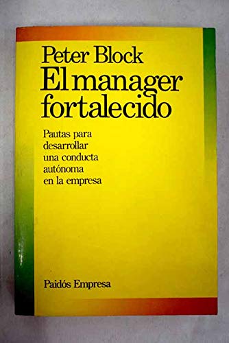 Beispielbild fr Manager Fortalecido, El (Spanish Edition) zum Verkauf von Wonder Book