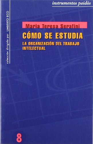 9788475096889: Cmo se estudia: La organizacin del trabajo intelectual (Instrumentos)