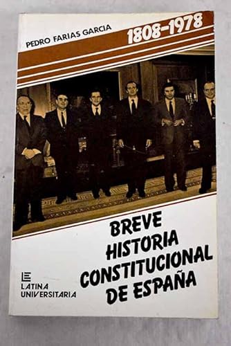 9788475160153: Breve historia constitucional de Espaa