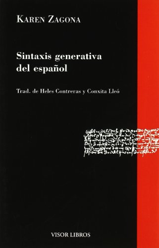 9788475228921: Sintaxis generativa del español: 11 (Gramática del Español)