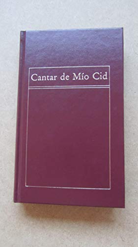 Beispielbild fr Cantar de mo Cid zum Verkauf von medimops