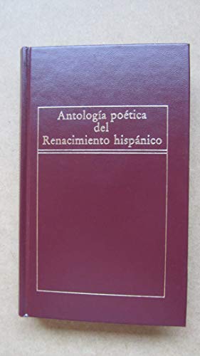Stock image for Antologa Potica Del Renacimiento Hispnico for sale by Hamelyn