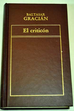 Imagen de archivo de EL CRITICN a la venta por Librera Rola Libros
