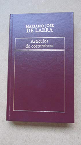 Stock image for ARTCULOS DE COSTUMBRES Larra, Mariano Jos de for sale by medimops