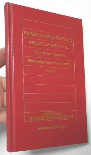 Beispielbild fr Llibre de Les Meravelles / Vint-i-set Poemes en Tres Temps / Poesia zum Verkauf von Hamelyn