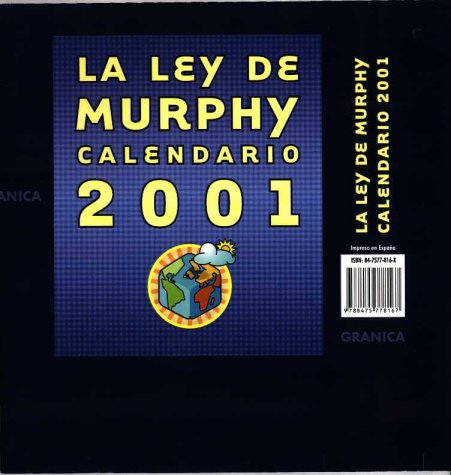 Imagen de archivo de Calendario 2001: La ley de Murphy a la venta por Iridium_Books