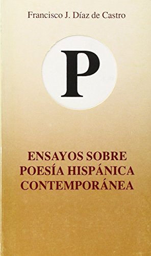 Beispielbild fr Ensayos Sobre Poesia Hispanica Contemporanea zum Verkauf von Better World Books
