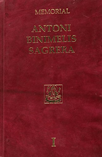 Stock image for Memorial Antoni Binimelis Sagrera (Vol. I) for sale by Zilis Select Books