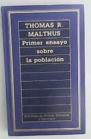 Imagen de archivo de Primer ensayo sobre la poblacin. a la venta por Librera PRAGA