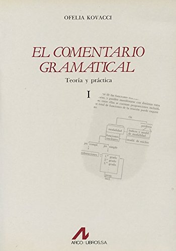 Imagen de archivo de El comentario gramatical. Teora y prctica, I. a la venta por Bernhard Kiewel Rare Books