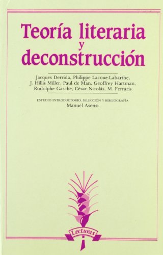 9788476350904: Teora literaria y deconstruccin (Lecturas)