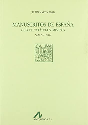 Imagen de archivo de MANUSCRITOS DE ESPAA/SUPLEMENTO a la venta por Siglo Actual libros