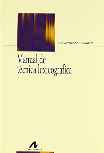 9788476355084: Manual de tcnica lexicogrfica