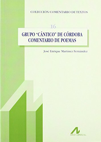 Stock image for GRUPO CNTICO DE CRDOBA for sale by KALAMO LIBROS, S.L.