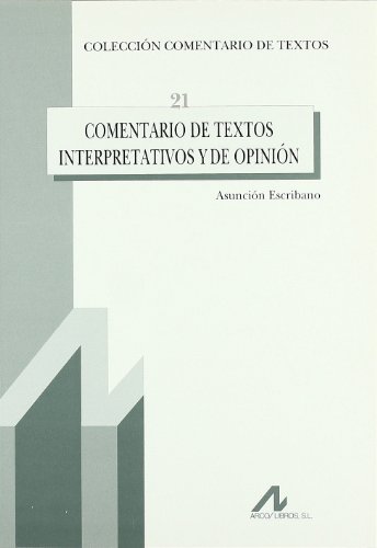 Comentario de textos interpretativos y de opinion