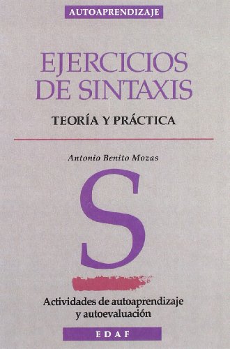 9788476408445: Ejercicios De Sintaxis: Teoria y pratica (Autoaprendizaje)