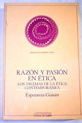 Imagen de archivo de Razn y Pasin en tica. a la venta por Hamelyn