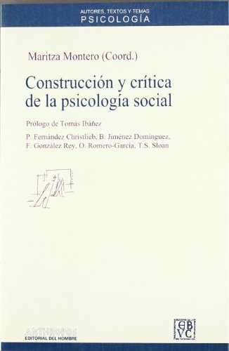 9788476584330: CONSTRUCCION Y CRITICA DE LA PSICOLOGIA SOCIAL (Spanish Edition)