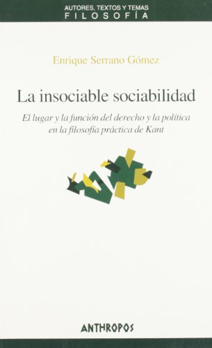 Imagen de archivo de La Insociable Sociabilidad a la venta por Hamelyn