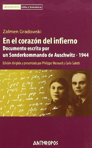 Beispielbild fr En El Corazon Del Infierno - Gradowski, Zalmen zum Verkauf von Juanpebooks