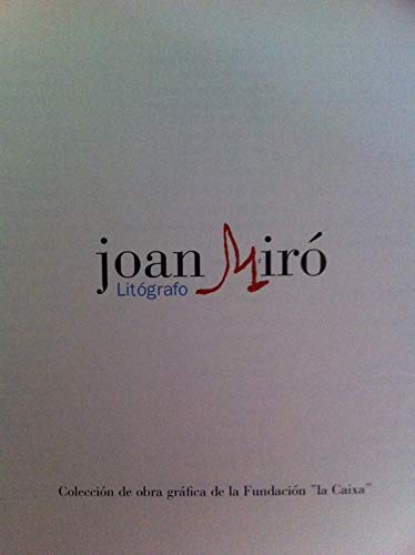 Imagen de archivo de Joan Mir. Litgrafo a la venta por Libros Tobal
