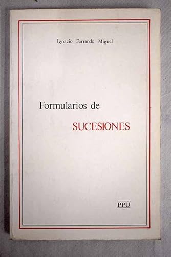 Beispielbild fr Formulario de sucesiones zum Verkauf von Librera Prez Galds