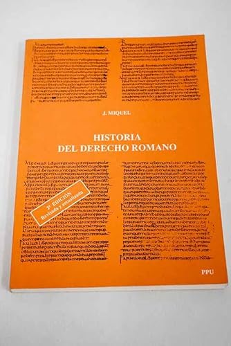 Imagen de archivo de Historia del derecho romano a la venta por Iridium_Books