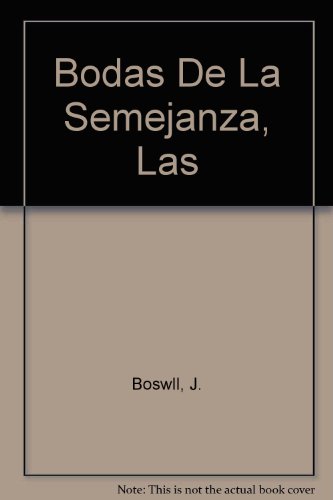 9788476692585: Bodas de la semejanza, las