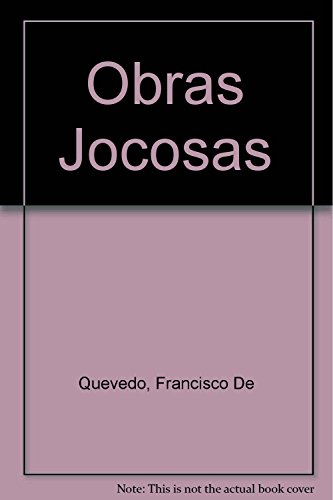 Stock image for Obras jocosas. for sale by La Librera, Iberoamerikan. Buchhandlung