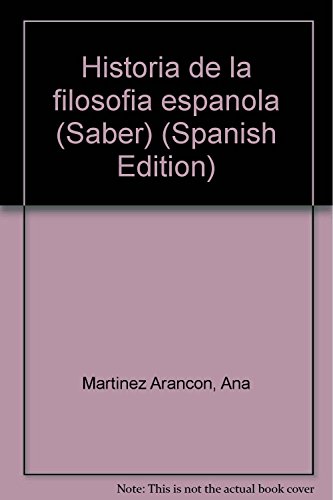 Historia de la filosofía española