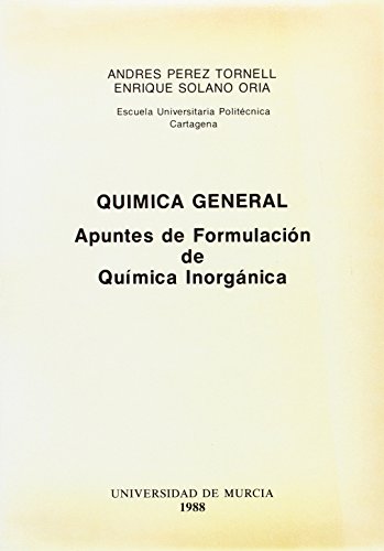 9788476841211: QUIMICA GENERAL. APUNTES DE FORMULACION DE QUIMICA