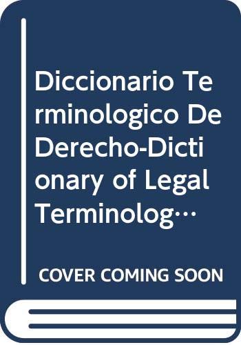 Imagen de archivo de Diccionario terminolgico de derecho : a la venta por Puvill Libros