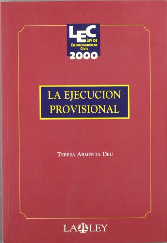 Imagen de archivo de La Ejecucin Provisional (Primera edicin) a la venta por Libros Angulo