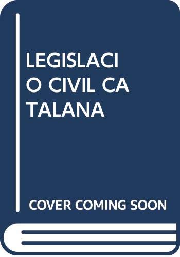Stock image for Legislaci civil catalana for sale by Iridium_Books