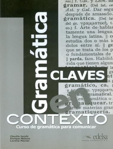 Imagen de archivo de Gramtica en contexto - libro de claves a la venta por Giant Giant