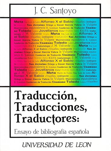 Stock image for Traduccio?n, traducciones, traductores: Ensayo de bibliografi?a espan?ola (Spanish Edition) for sale by Iridium_Books